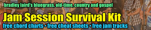 free bluegrass chord progression cheat sheets