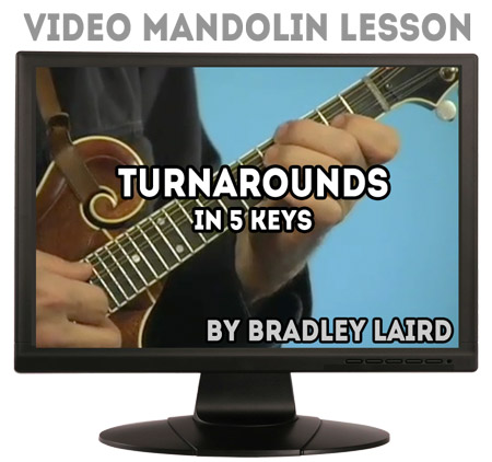 Mandolin video lesson - turnarounds in 5 keys